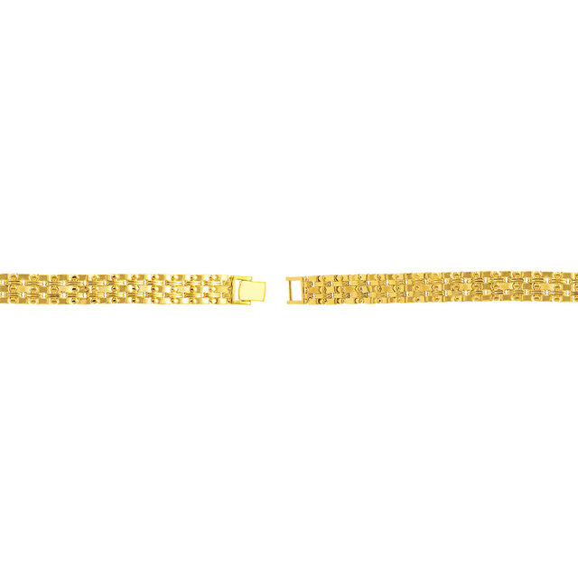 Intricate Woven Gold Bracelet 3