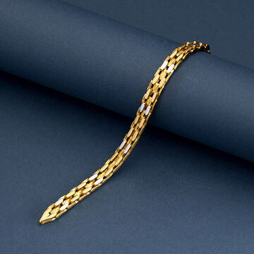 Interlocking Chain Bracelet for Men