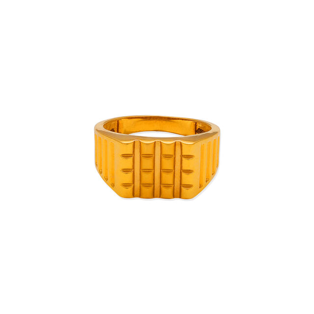 Modern Geometric Gold Ring