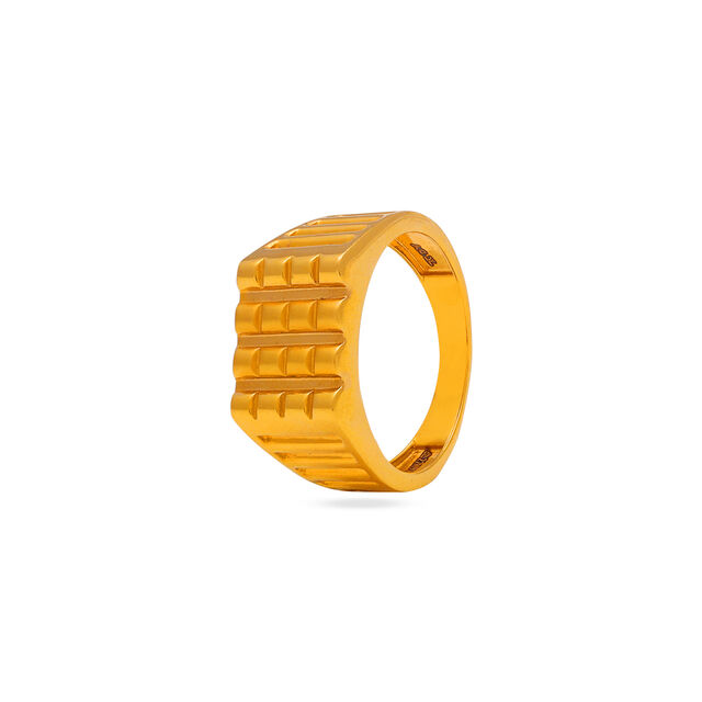 Modern Geometric Gold Ring