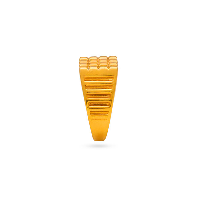 Modern Geometric Gold Ring