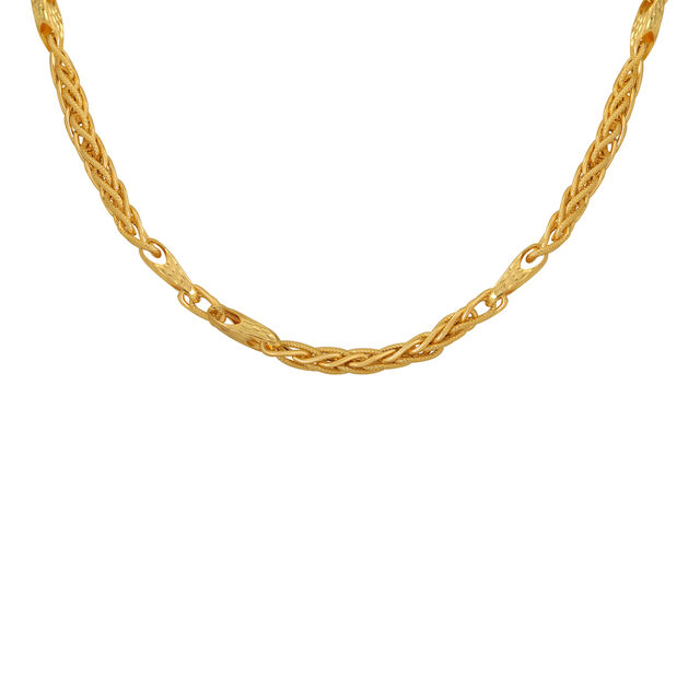 Classic Twisted Rope Gold Chain 