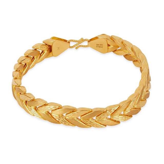 Tanishq 22KT Gold Bracelet for Men 