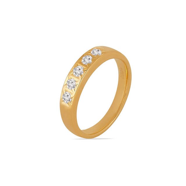 Tanishq 22KT Diamond  Finger Ring 4