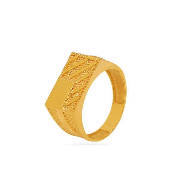 Tanishq 22KT Gold Finger Ring for Men