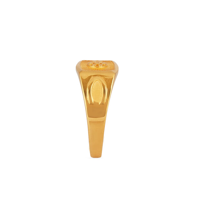 Sunburst Glory Gold Finger Ring for Men 4