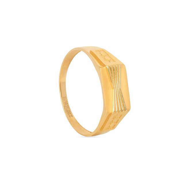 Tanishq 22KT Gold Finger Ring for Men 3