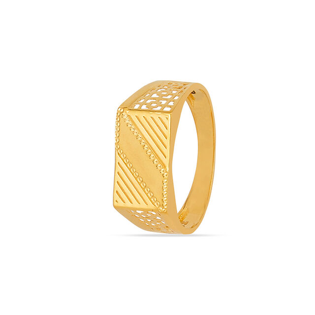 Bold Stride Gold Finger Ring for Men 2