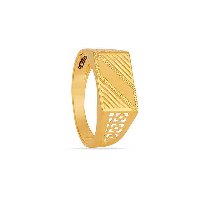 Bold Stride Gold Finger Ring for Men 3