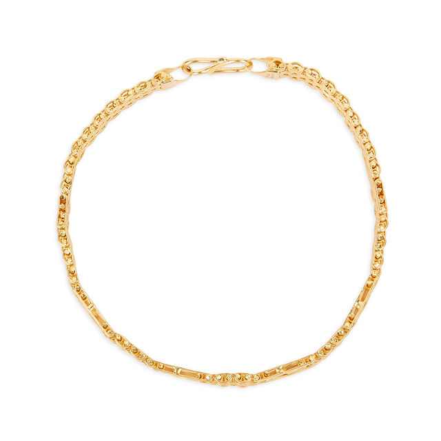 Woven Crest Gold Bracelet for Men 3
