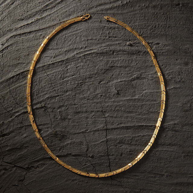 Tanishq Glistening Gold Link He'built 22KT Chain 
