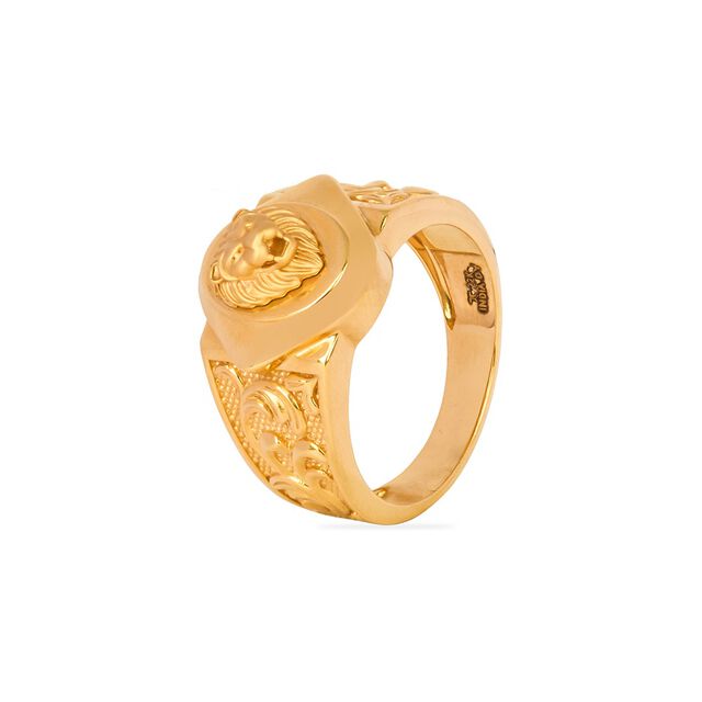 Tanishq 22KT Gold Finger Ring for Men 2
