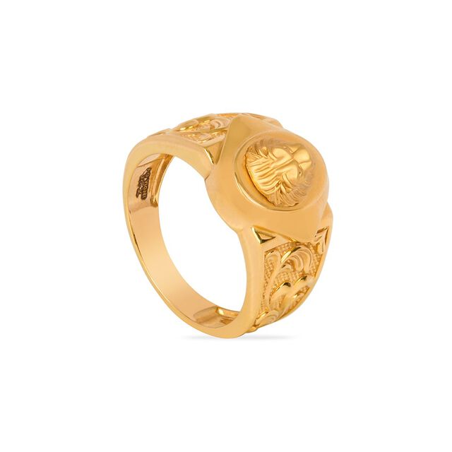 Tanishq 22KT Gold Finger Ring for Men 3