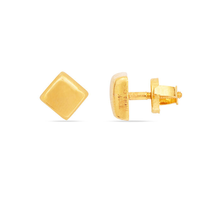 Tanishq 22KT Gold Stud Earring for Women 3
