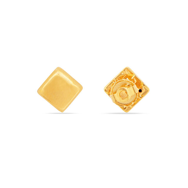 Tanishq 22KT Gold Stud Earring for Women 4