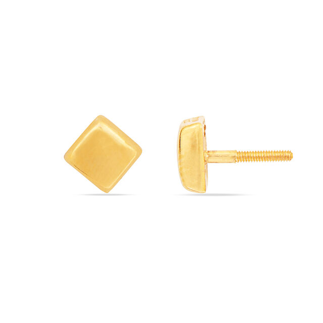 Tanishq 22KT Gold Stud Earring for Women 5