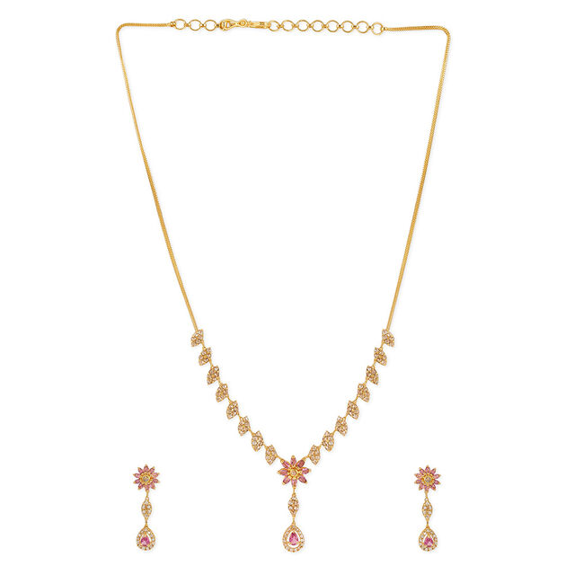 Tanishq 22KT Gold Necklace Set for Women 