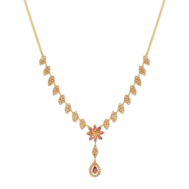Tanishq 22KT Gold Necklace Set for Women 2