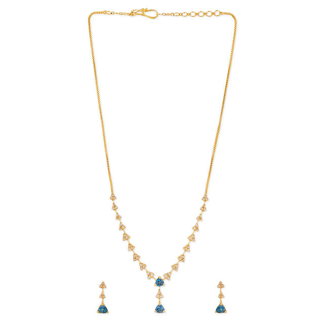 Tanishq 22KT Gold Necklace Set for Women 
