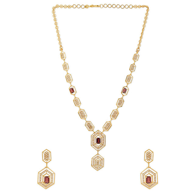 Tanishq 22KT Gold Necklace Set for Women 