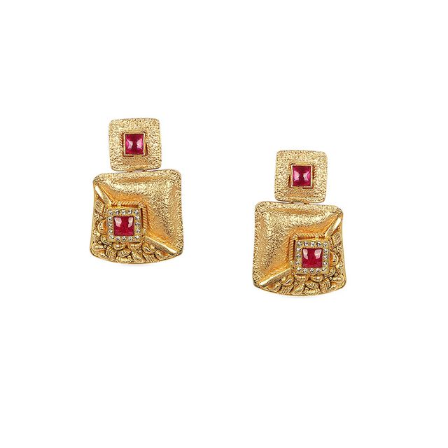 Tanishq 22KT CZ Neckwear with Earring for Women 5
