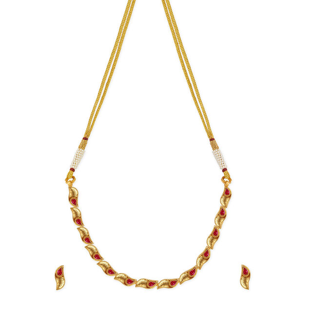 Tanishq 22KT Gold Necklace Set 2