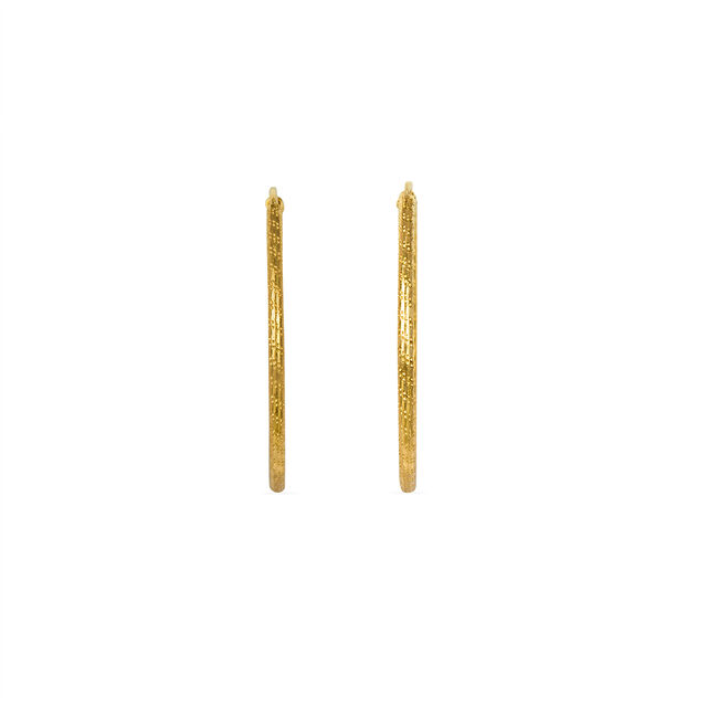 Tanishq 22KT Gold Hoop Earrings for Women 3