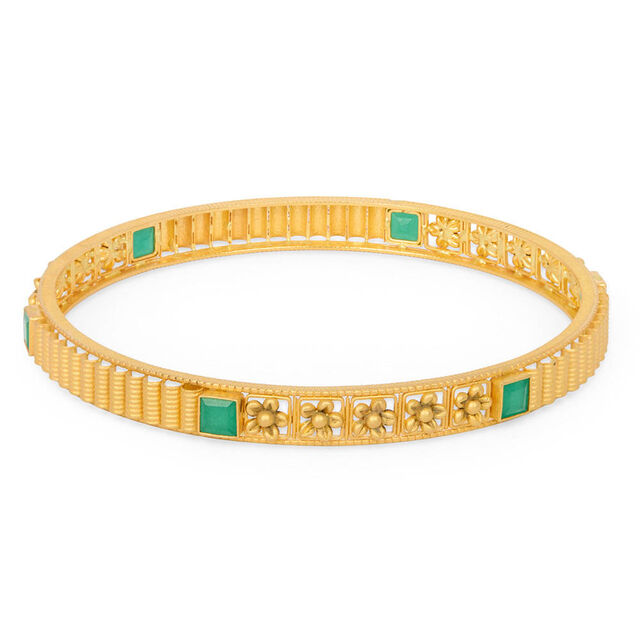 Tanishq 22KT Synthetic Stones Bangle for Women 