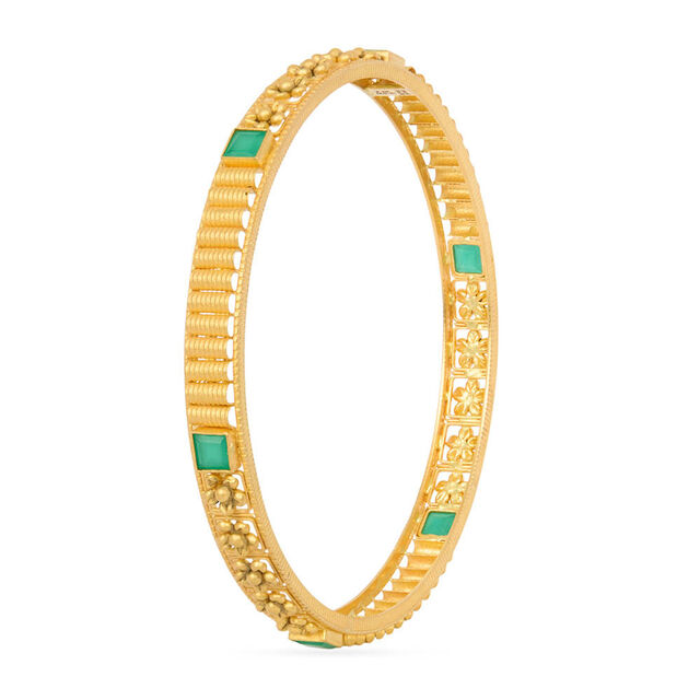 Tanishq 22KT Synthetic Stones Bangle for Women 3