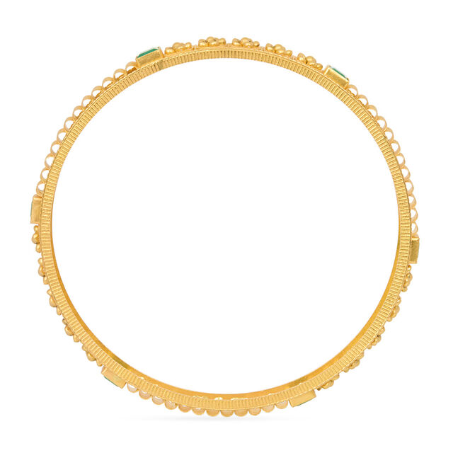 Tanishq 22KT Synthetic Stones Bangle for Women 4