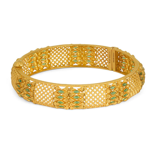 Tanishq 22KT Synthetic Stone Bangle for Women 