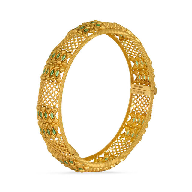 Tanishq 22KT Synthetic Stone Bangle for Women 2