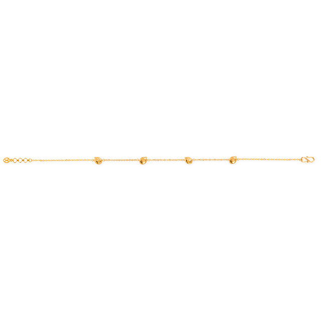 Tanishq 22KT Gold Gentle Bunny Trail Anklet 4