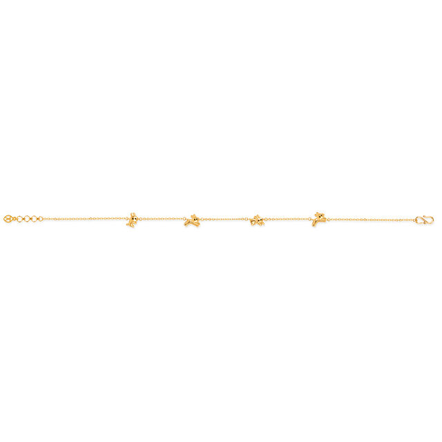 Tanishq 22KT Gold Leaping Bunny Rhythm Anklet 4
