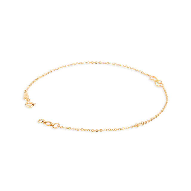 Tanishq 22KT Gold Lucky 88 Anklet 2