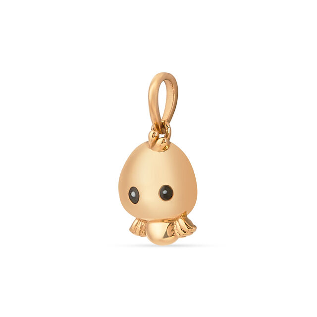 Tanishq 22KT Gold Wide-Eyed Bird Pendant 4