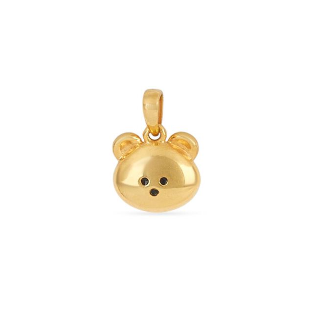 Tanishq 22KT Gold Teddy Keepsake Pendant 