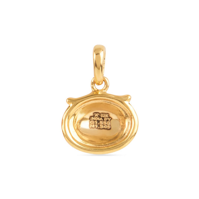 Tanishq 22KT Gold Big-Eyed Owl Pendant 2