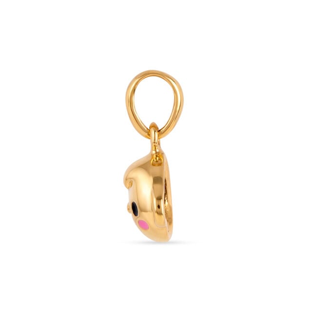 Tanishq 22KT Gold Curious Little Monkey Face Pendant 3