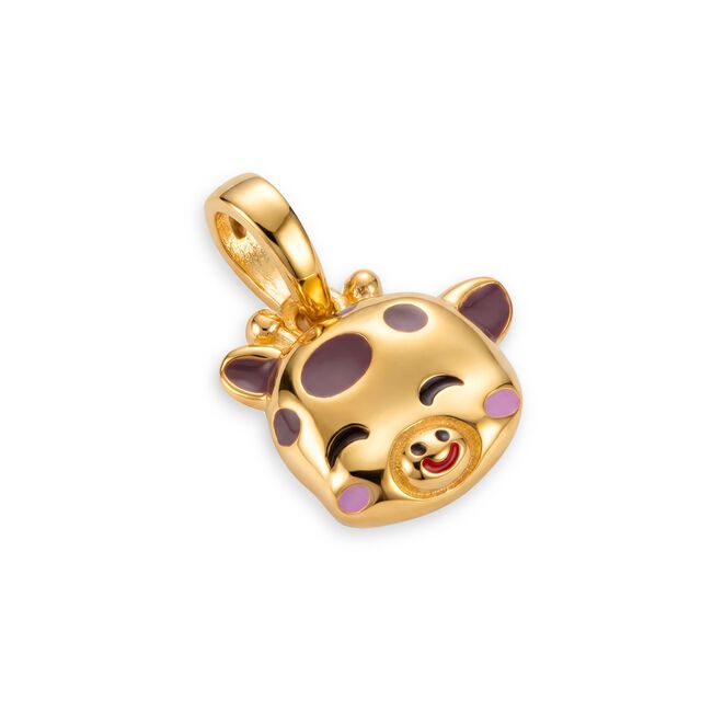 Tanishq 22KT Gold Soft-Spoken Giraffe Face Pendant 4
