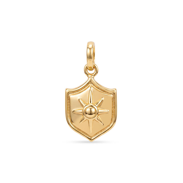 Tanishq 22KT Gold Courage Shield Pendant 