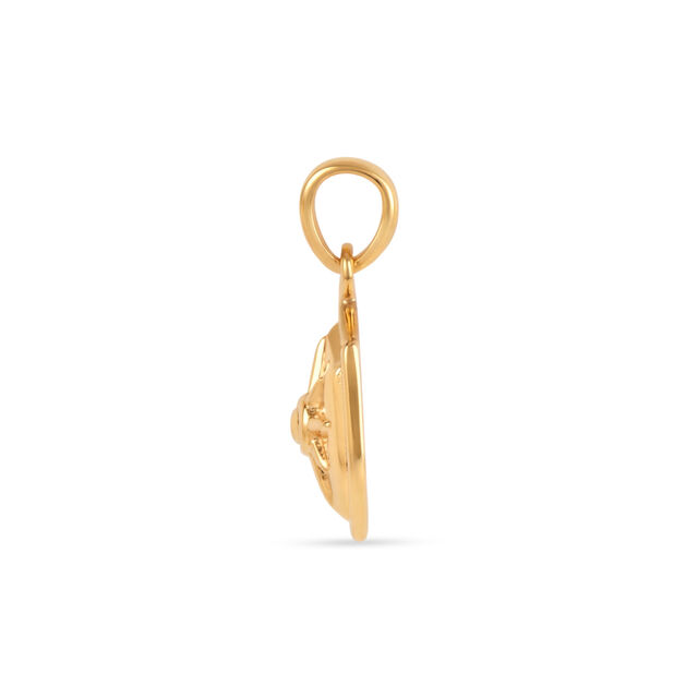 Tanishq 22KT Gold Courage Shield Pendant 3