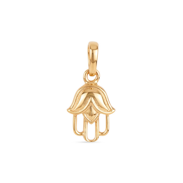 Tanishq 22KT Gold Blossom Hamsa Pendant 