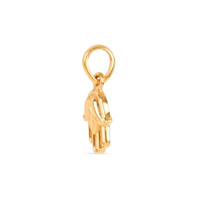 Tanishq 22KT Gold Blossom Hamsa Pendant 3