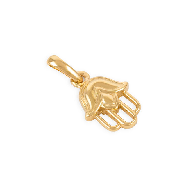 Tanishq 22KT Gold Blossom Hamsa Pendant 4