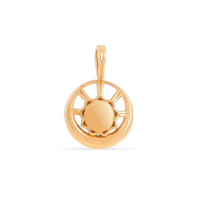 Tanishq 22KT Gold Day And Night Harmony Pendant 