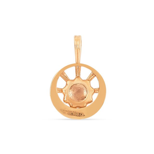 Tanishq 22KT Gold Day And Night Harmony Pendant 3