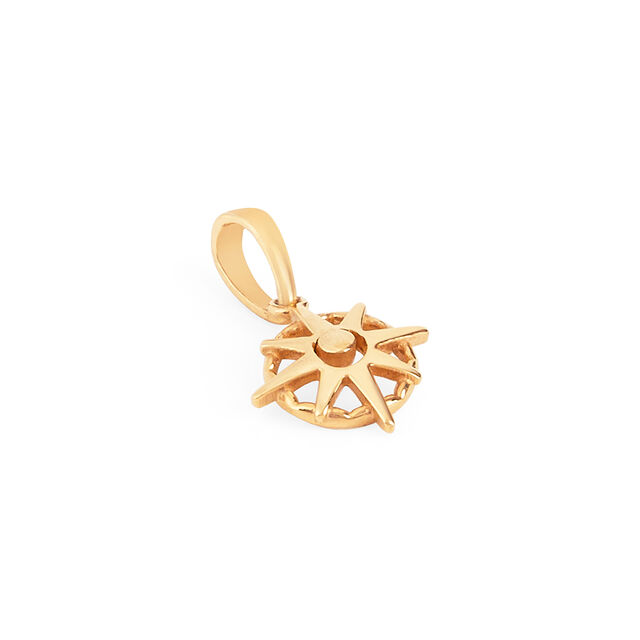 Tanishq 22KT Gold Little Compass Guide Pendant 2