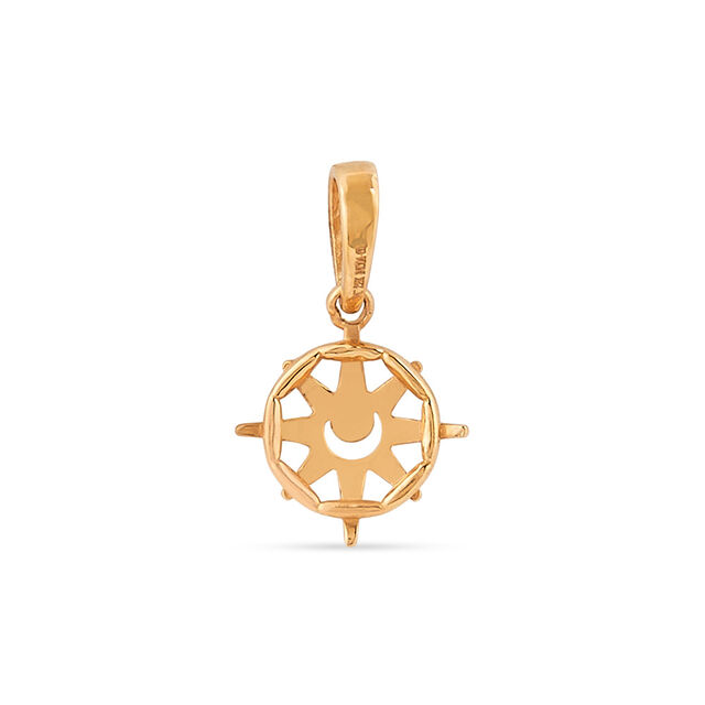 Tanishq 22KT Gold Little Compass Guide Pendant 3