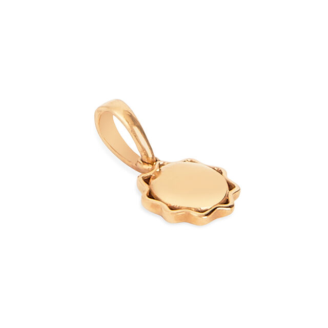 Tanishq 22KT Gold Gentle Sun Glow Pendant 2